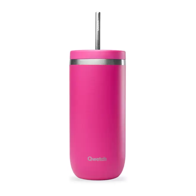 MUG ISOTHERME 600ML PERSONNALISE 'COLD CUP' - magenta
