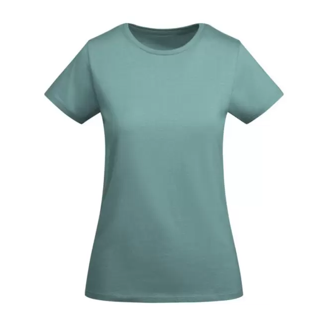 TEE-SHIRT FEMME COULEUR BIO PERSONNALISABLE 'BREDA' - bleu pastel