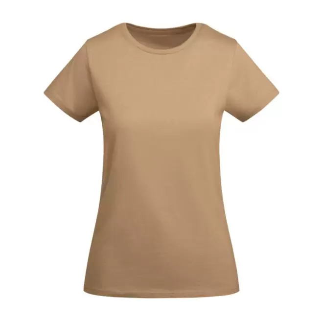 TEE-SHIRT FEMME COULEUR BIO PERSONNALISABLE 'BREDA' - orange clair