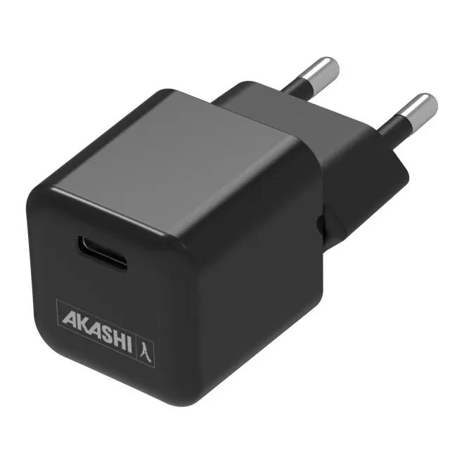 PRISE SECTEUR PERSONNALISABLE 30W OFG 'VOIA' - noir