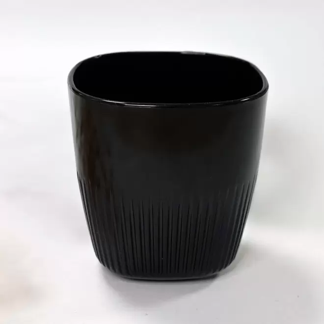 TASSE EN RPET PERSONNALISABLE MIF 220ML 'MAKOA' - noir