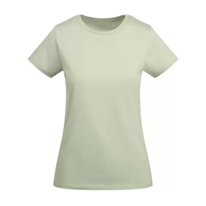 TEE-SHIRT FEMME COULEUR BIO PERSONNALISABLE 'BREDA' - vert pastel