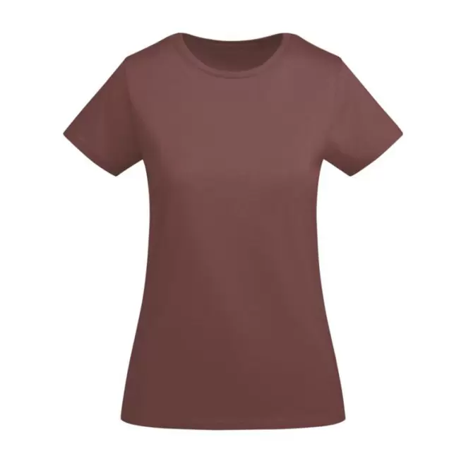 TEE-SHIRT FEMME COULEUR BIO PERSONNALISABLE 'BREDA' - marron clair