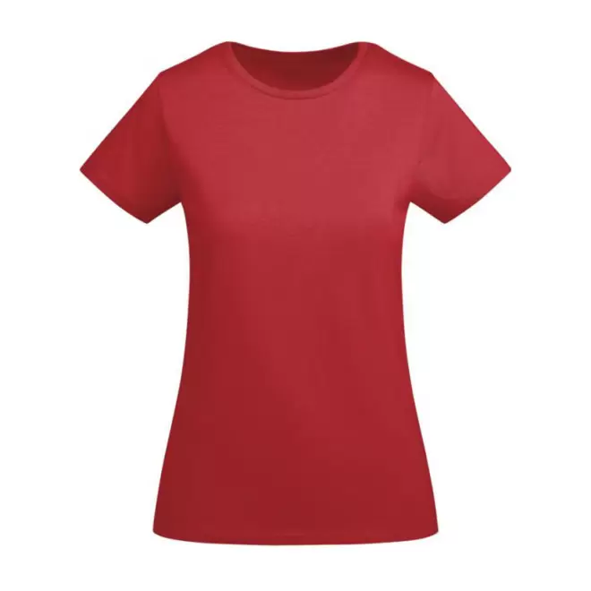 TEE-SHIRT FEMME COULEUR BIO PERSONNALISABLE 'BREDA' - rouge