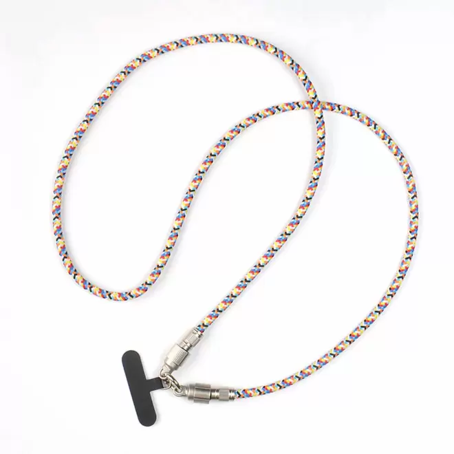 TOUR DE COU ET CABLE TELEPHONE PERSONNALISABLE 'EXCLOU' - multicolore