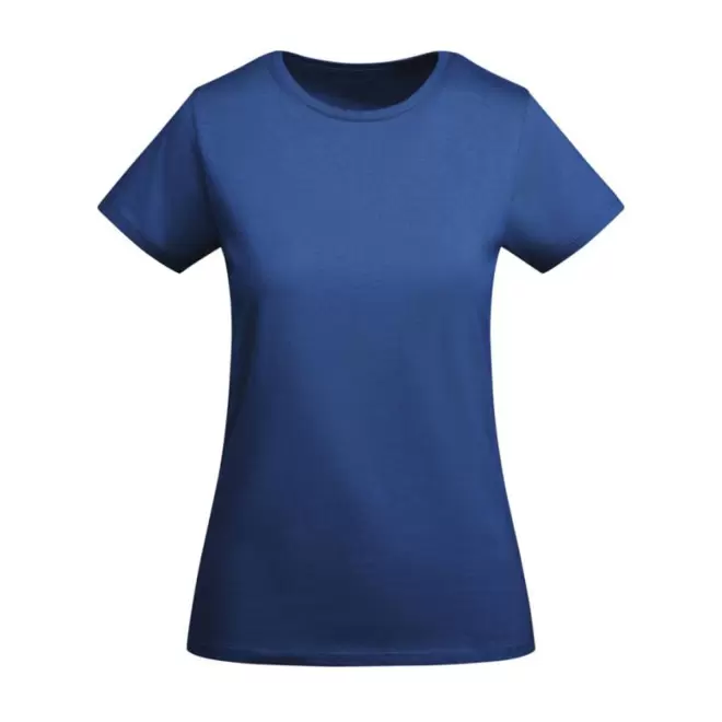 TEE-SHIRT FEMME COULEUR BIO PERSONNALISABLE 'BREDA' - bleu royal