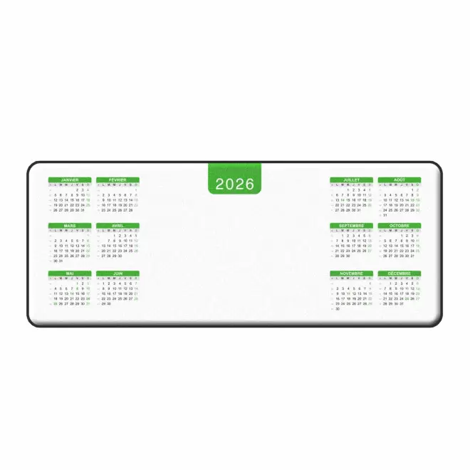TAPIS DE SOURIS SOUS-MAIN PERSONNALISABLE 'TANGAN DATE' - vert
