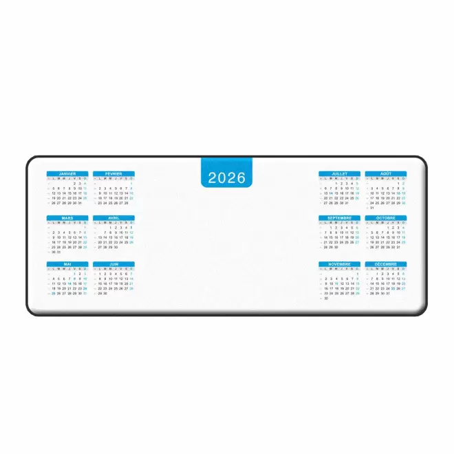TAPIS DE SOURIS SOUS-MAIN PERSONNALISABLE 'TANGAN DATE' - bleu