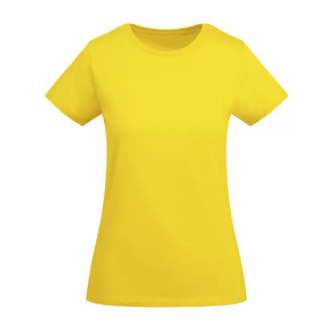 TEE-SHIRT FEMME COULEUR BIO PERSONNALISABLE 'BREDA' - jaune