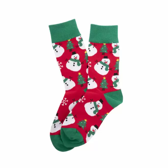 CHAUSSETTES DE NOEL PERSONNALISABLE 'KELLA' - bonhomme de neige