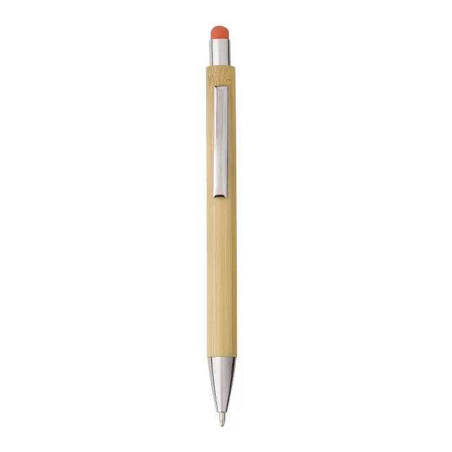 STYLO BILLE BAMBOU PERSONNALISABLE 'KETA' - orange
