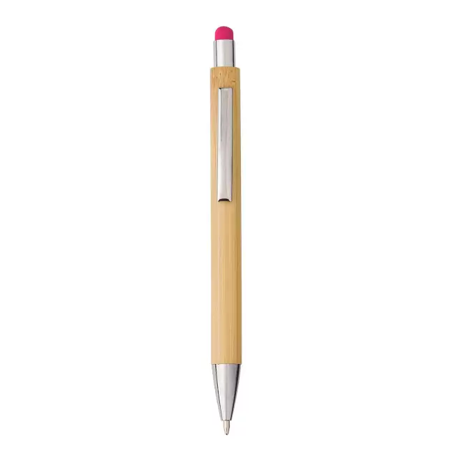 STYLO BILLE BAMBOU PERSONNALISABLE 'KETA' - fuchsia
