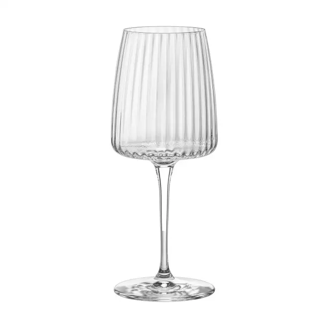 VERRE A VIN PERSONNALISABLE NERVURE MIE 370ML 'VIVIANE' - translucide