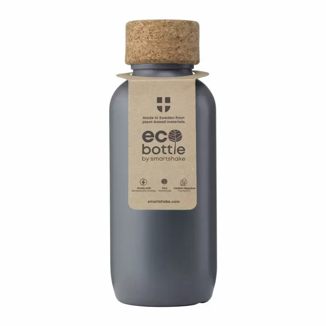 BOUTEILLE PERSONNALISABLE EN BIODECHETS 650ML 'KAKTOO' - gris