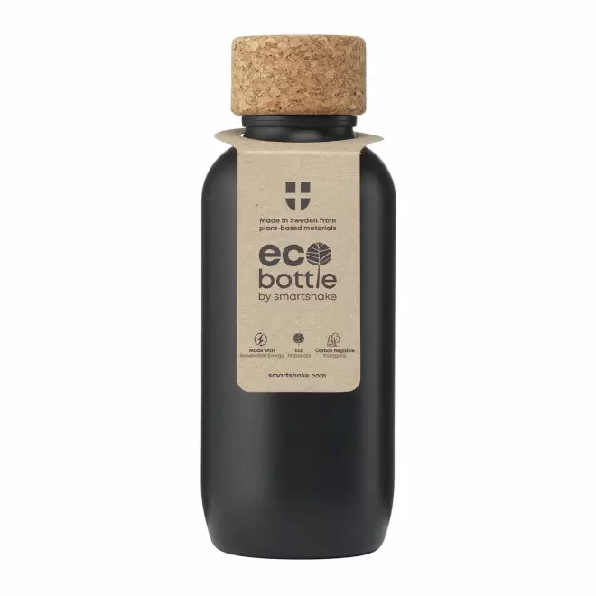 BOUTEILLE PERSONNALISABLE EN BIODECHETS 650ML 'KAKTOO' - noir