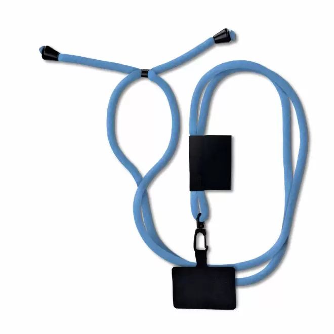 TOUR DE COU TELEPHONE PERSONNALISE 'TOURNY' - bleu clair