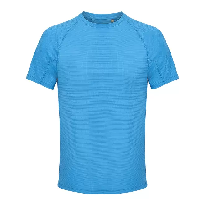 TEE-SHIRT PERSONNALISABLE DE SPORT MIXTE 'VORTEX' - bleu aqua