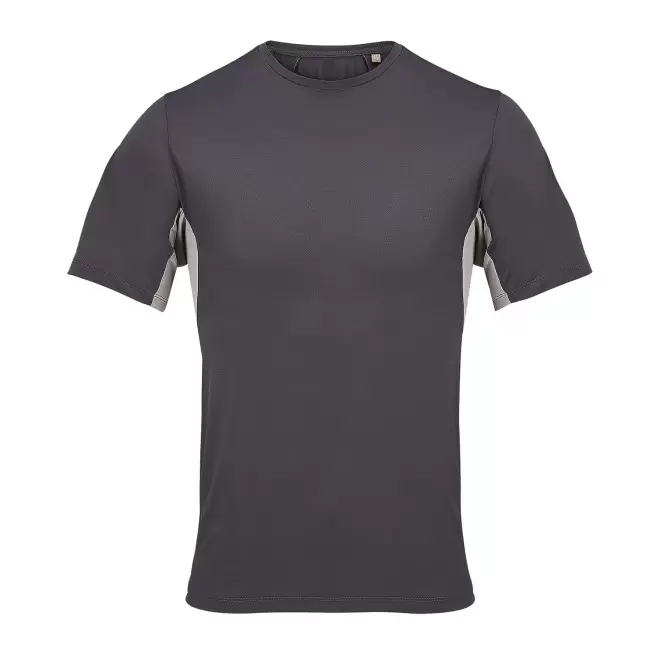 TEE-SHIRT DE SPORT MIXTE PERSONNALISABLE 'STORM' - gris