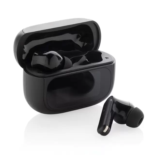 ECOUTEUR PERSONNALISABLE AVEC ECRAN 'TUNAIR' - noir