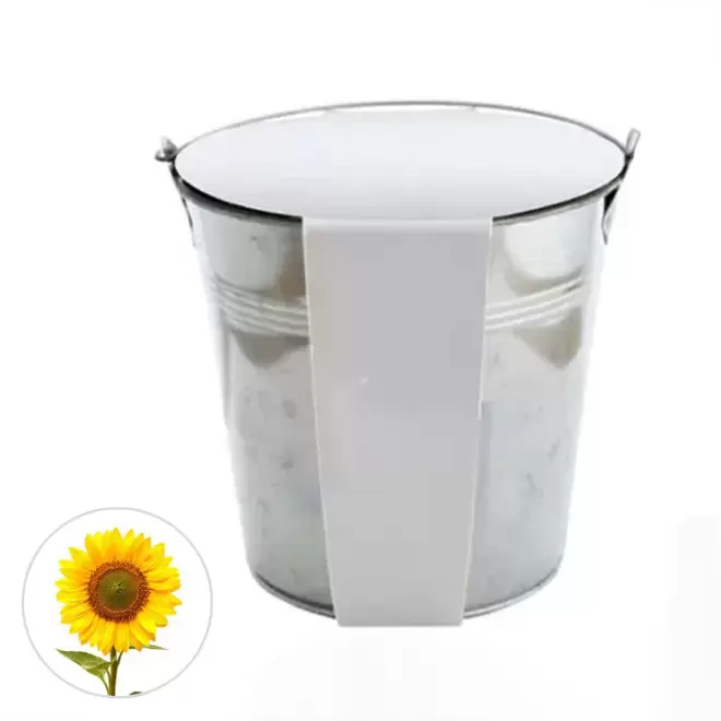 KIT PLANTATION POT ZINC MIF 13ø 'PLANTOU' - tournesol