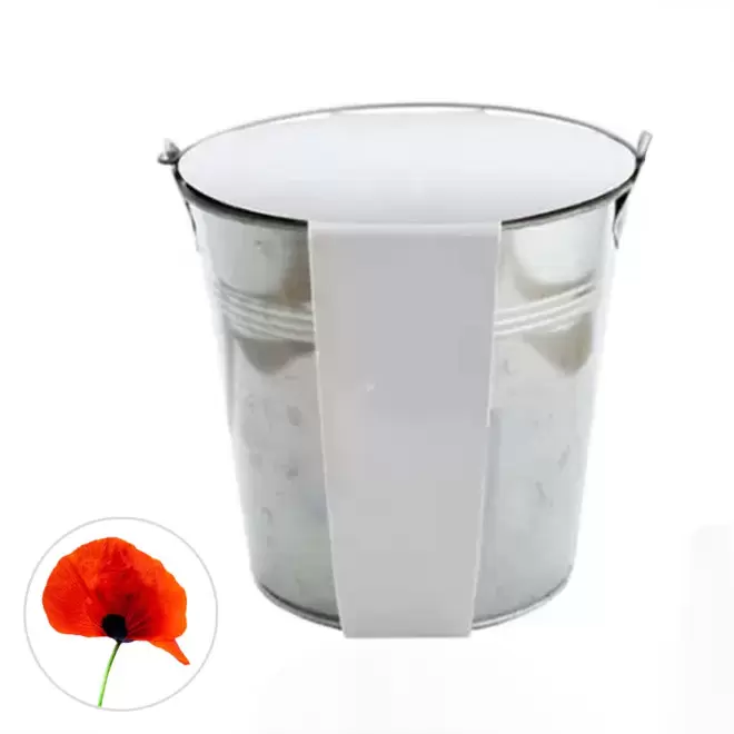 KIT PLANTATION POT ZINC MIF 13ø 'PLANTOU' - coquelicot