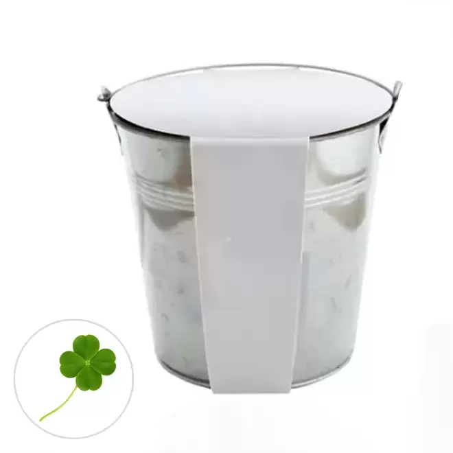 KIT PLANTATION POT ZINC MIF 13ø 'PLANTOU' - trèfle à 4 feuilles