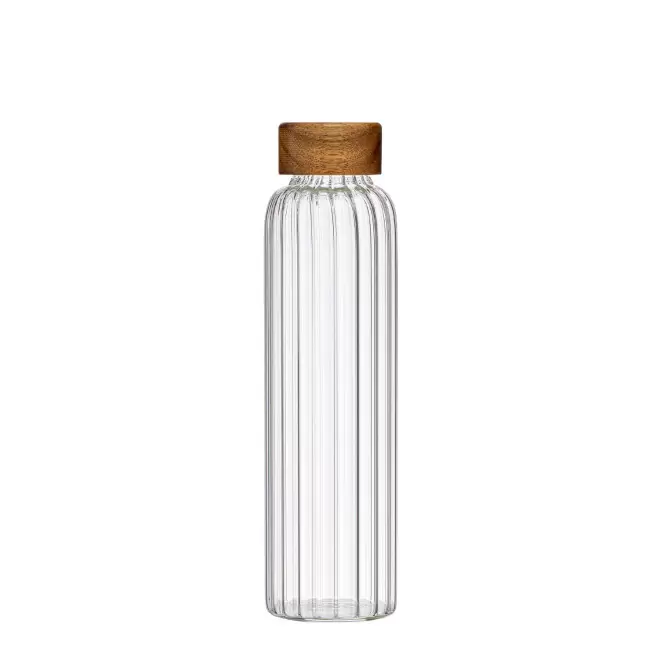 BOUTEILLE EN VERRE BOROSILI 500ML PERSONNALISEE 'CLEM' - transparent