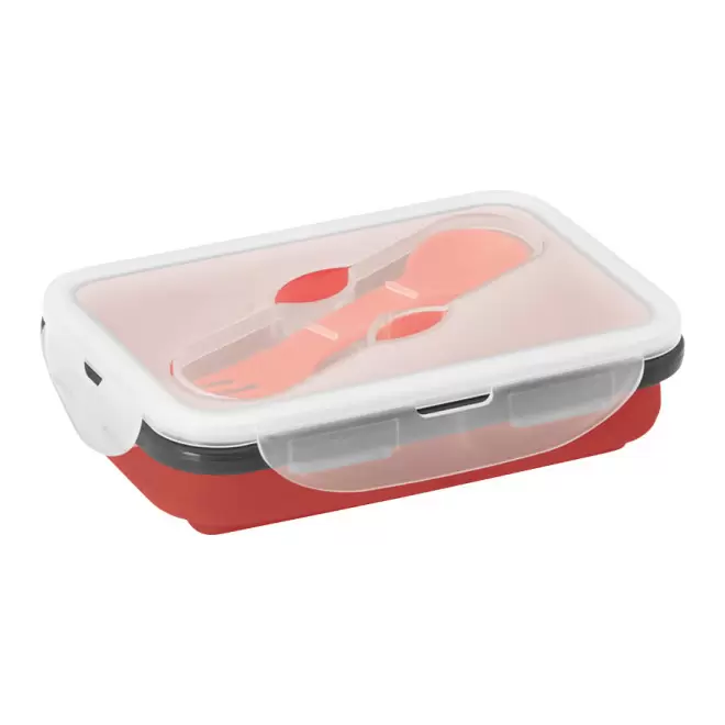 LUNCH BOX PERSONNALISABLE RÉTRACTABLE 'CAPITI' - rouge