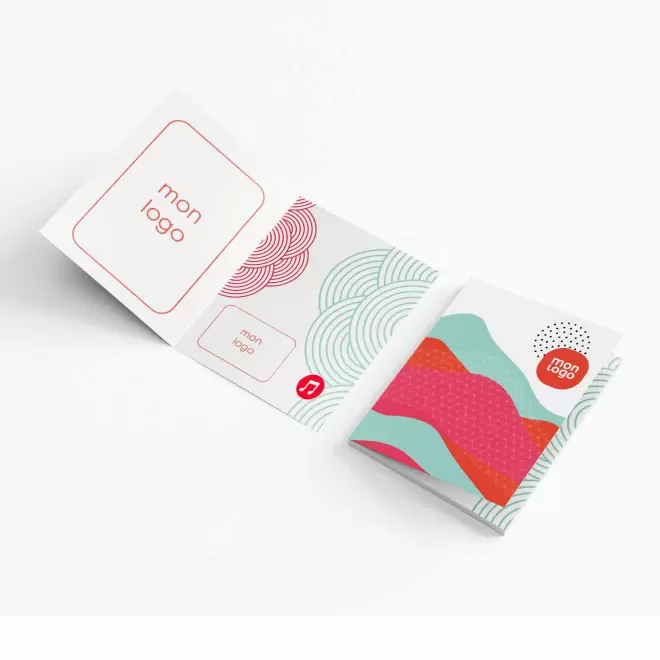 CARTE MUSICALE PERSONNALISEE 'NIBEL MUSIC' A5 - A5