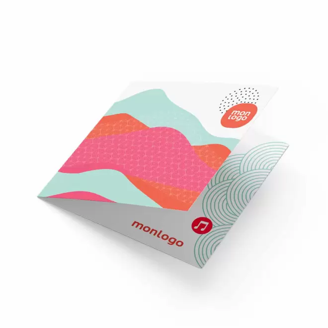 CARTE MUSICALE PERSONNALISEE 'NIBEL MUSIC' A5 - 14,8 x 14,8 cm