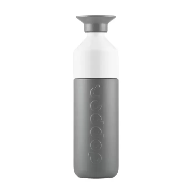 BOUTEILLE EN MÉTAL PERSONNALISÉE DOPPER® 580ML 'LOSTRI' - gris