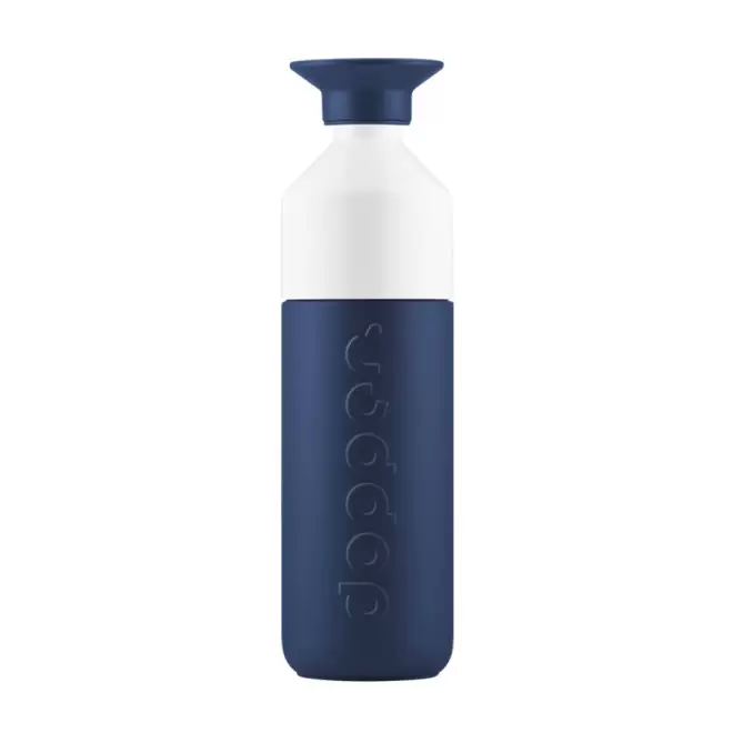 BOUTEILLE EN MÉTAL PERSONNALISÉE DOPPER® 580ML 'LOSTRI' - bleu marine
