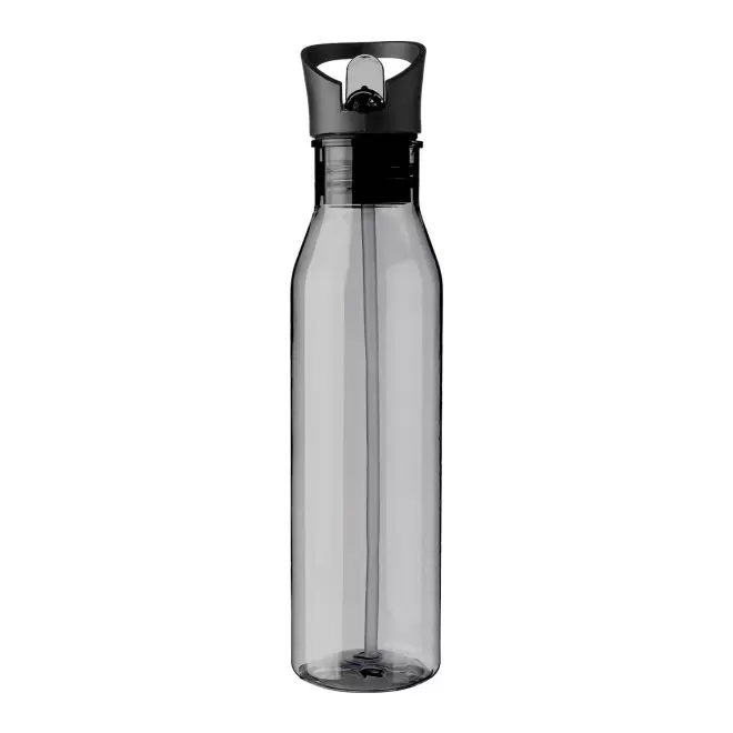 BOUTEILLE RPET PERSONNALISABLE 730ML AVEC PAILLE 'SIMCOE' - noir