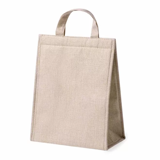 SAC ISOTHERME PERSONNALISABLE FERMETURE VELCRO 'LIZZY' - naturel