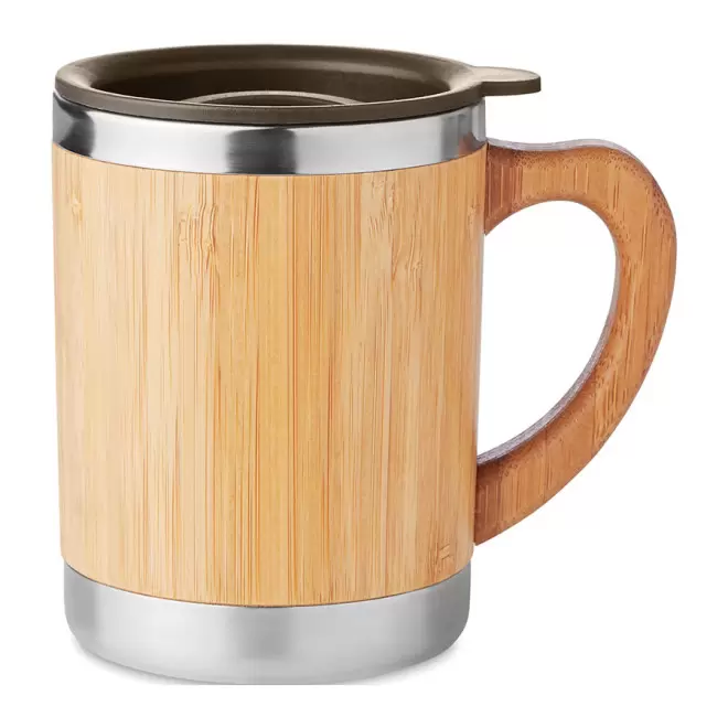 MUG PERSONNALISÉ ISOTHERME EN BAMBOU 'TIAKY' - bambou