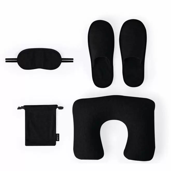 SET DE VOYAGE PERSONNALISE 'BYEBYE' - noir