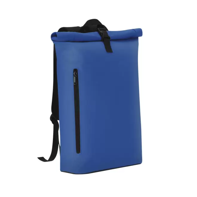 SAC A DOS ORDINATEUR PERSONNALISE EN PU 'ELITRIX' - marine