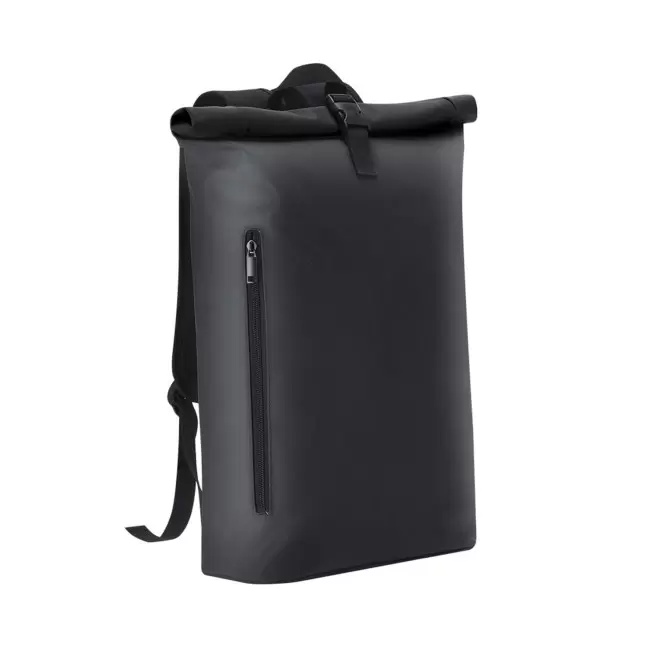 SAC A DOS ORDINATEUR PERSONNALISE EN PU 'ELITRIX' - noir