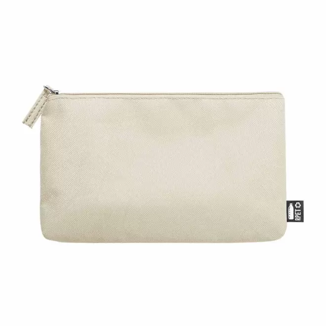 TROUSSE POCHETTE PERSONNALISEE EN RPET 'KUNSY' - beige