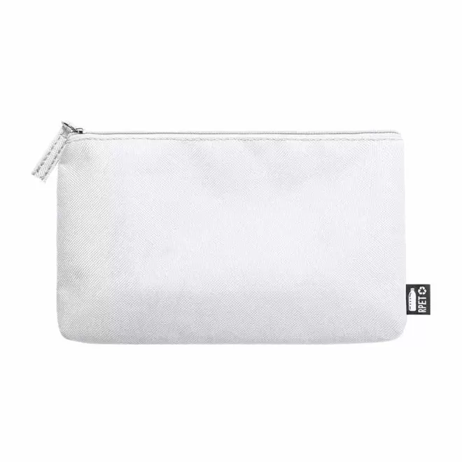 TROUSSE POCHETTE PERSONNALISEE EN RPET 'KUNSY' - blanc