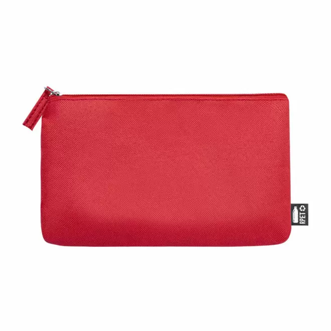 TROUSSE POCHETTE PERSONNALISEE EN RPET 'KUNSY' - rouge