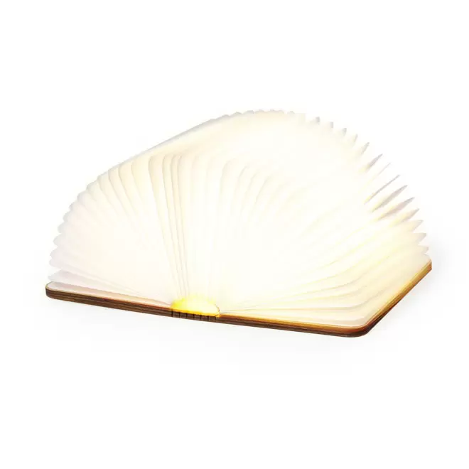 LAMPE PERSONNALISEE EN FORME DE LIVRE 'SONNE' - beige/blanc