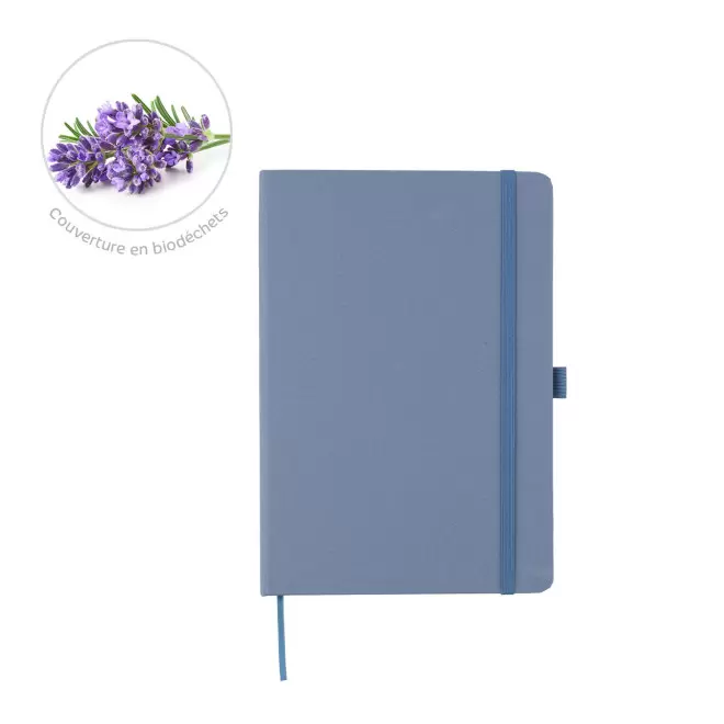 CARNET A5 PERSONNALISE BIODECHETS 'HORUBIO' - bleu