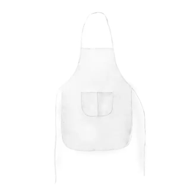 TABLIER NON TISSE PERSONNALISE 'VAKITA' - blanc