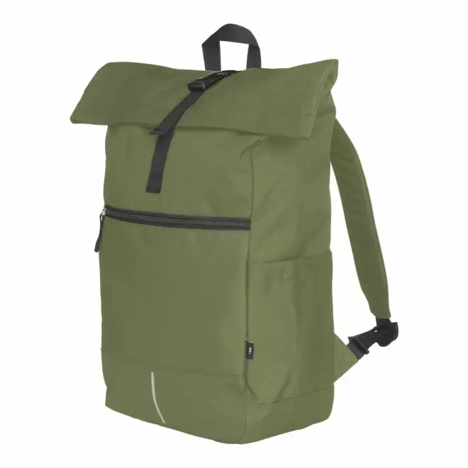 SAC A DOS ROLLTOP RPET PERSONNALISABLE 'ROLLAX' - vert olive