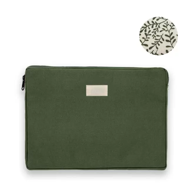 HOUSSE PERSONNALISABLE TAILLE M STUDIO BY HINDBAG 'LEO' - olive