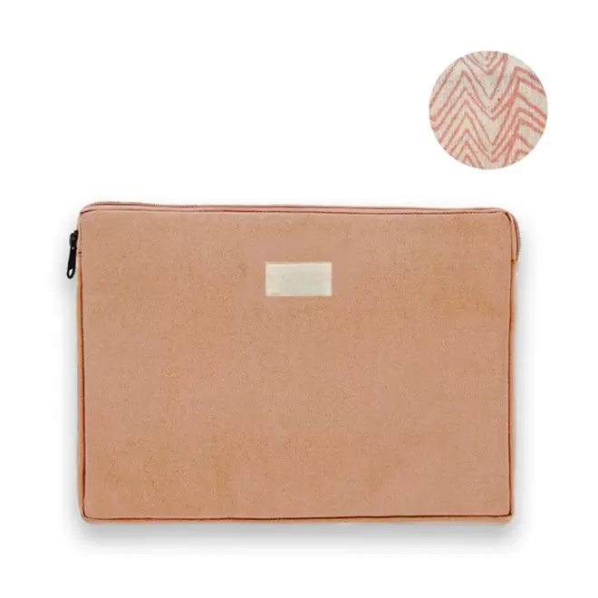 HOUSSE PERSONNALISABLE TAILLE M STUDIO BY HINDBAG 'LEO' - saumon