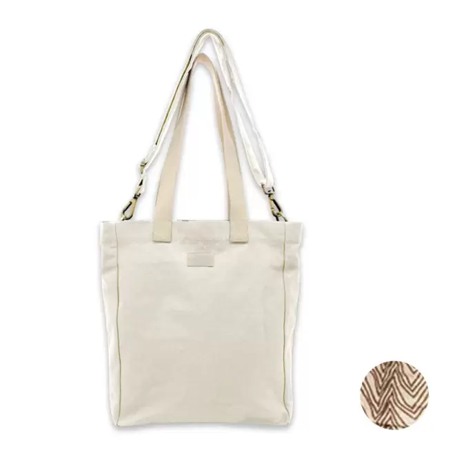 SAC CABAS STUDIO BY HINDBAG 'EVAN' - écru