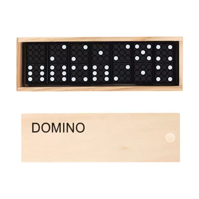 JEU DE DOMINO PERSONNALISÉ 'SACHA' - bois