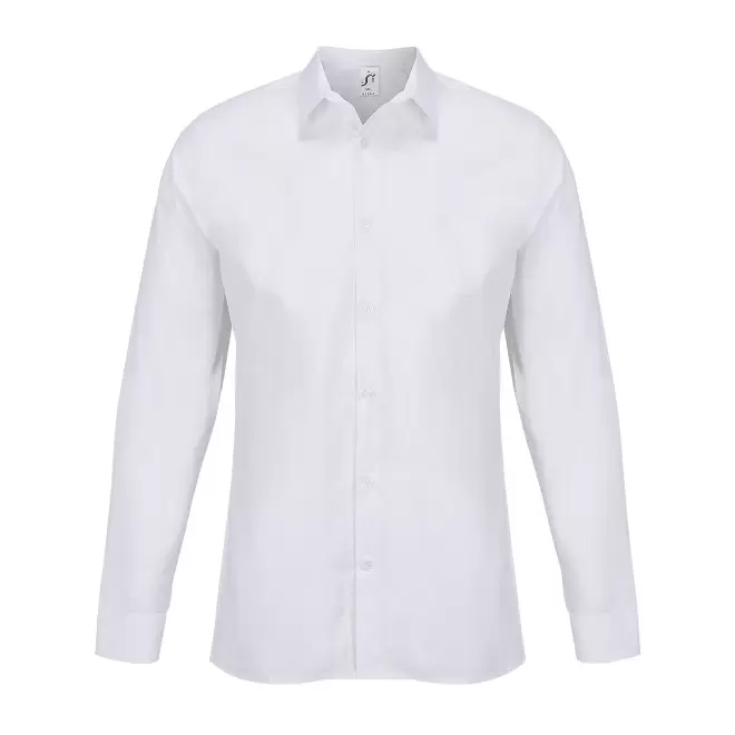 CHEMISE HOMME POPELINE PERSONNALISABLE 'BAILEY' - blanc